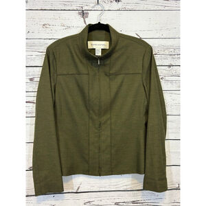 Women's DONCASTER Jacket Green/Tan Size 16